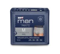 Seni Man Pants, saugfähige Unterwäsche für Männer - M | Packung (10 Stück)