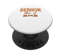 Senior 2026 Coquette Blue Floral Toile Graduation Aesthetic PopSockets PopGrip Adhesivo