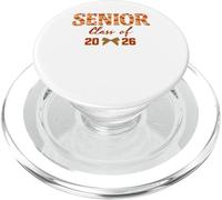 Senior 2026 Coquette Blue Floral Toile Graduation Aesthetic PopSockets PopGrip para MagSafe