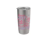 Senior 2027, Clase de 2027, Secundaria Senior, 27 Graduado Vaso térmico de acero inoxidable de doble pared