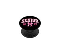 Senior 2027 Class of 27 Coquette Bow Toile Floral Graduación PopSockets PopGrip Adhesivo