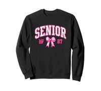Senior 2027 Class of 27 Coquette Bow Toile Floral Graduación Sudadera