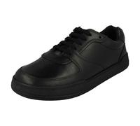 Senior Chicos Clarks Elegante Relajado Estilo Cordones Escuela Zapatos Beige Lay