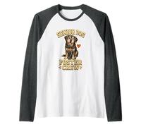 Senior Dog Foster Crew Perro Acogida Camiseta Manga Raglan