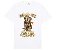Senior Dog Foster Crew Perro Acogida Comfort Colors Adult Heavyweight T-Shirt