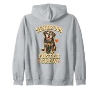 Senior Dog Foster Crew Perro Acogida Sudadera con Capucha