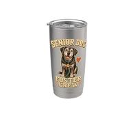 SENIOR DOG FOSTER CREW Perro Acogida Vaso térmico de acero inoxidable de doble pared