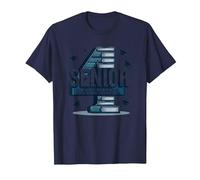 Senior: Estudiante de Primer año fue Hace Cuatro años - Regalo de graduación Camiseta, Hombre, Azul Marino, L