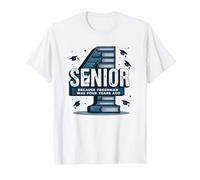 Senior: Estudiante de Primer año fue Hace Cuatro años - Regalo de graduación Camiseta, Hombre, Blanco, L