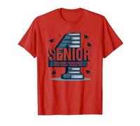 Senior: Estudiante de Primer año fue Hace Cuatro años - Regalo de graduación Camiseta, Hombre, Rojo, L