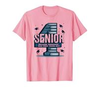 Senior: Estudiante de Primer año fue Hace Cuatro años - Regalo de graduación Camiseta, Hombre, Rosado, L