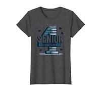 Senior: Estudiante de Primer año fue Hace Cuatro años - Regalo de graduación Camiseta, Mujer, Jaspeado Oscuro, L