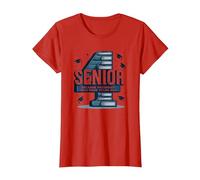Senior: Estudiante de Primer año fue Hace Cuatro años - Regalo de graduación Camiseta, Mujer, Rojo, L