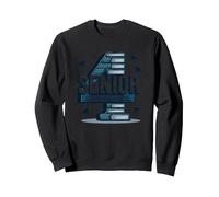 Senior: Estudiante de Primer año fue Hace Cuatro años - Regalo de graduación Sudadera, Unisex para Adultos, Negro, L