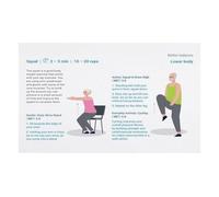 Senior Fitness Chart Balance and Mobility Poster Wall-Art Print for Home Gym Decor Exercise Diagram for Older Adults Healthy Living (Unframed,16x24inch(40x60cm))
