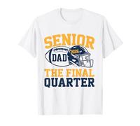 Senior Football Dad Father El último Trimestre 2026 Día del Juego Camiseta