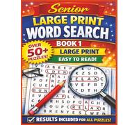 Senior Large Print Word Search Puzzles: Book 1 of 3 - Over 50+ Puzzles - Large Print