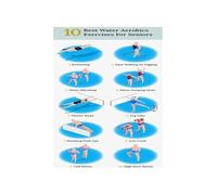 Senior Pool Exercise Guide Water Resistance Movements for Arthritis Relief and Muscle Toning(Framed,16X24inch(40X60cm))