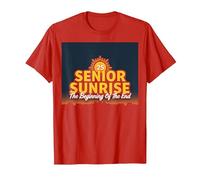 Senior Sunrise 2025: el Principio del Fin Camiseta, Hombre, Rojo, XL