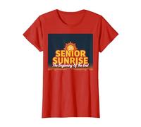 Senior Sunrise 2025: el Principio del Fin Camiseta, Mujer, Rojo, XL