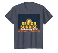 Senior Sunrise 2025: el Principio del Fin Camiseta, Niños, Azul Jaspeado, 8 años