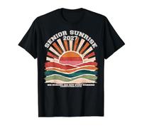 Senior Sunrise 2027 Christian Teen Faith Lam 3 Boho Varsity Camiseta gráfica económica, Hombre, Negro, M