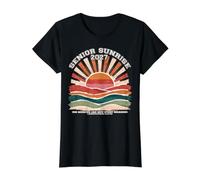Senior Sunrise 2027 Christian Teen Faith Lam 3 Boho Varsity Camiseta gráfica económica, Mujer, Negro, L