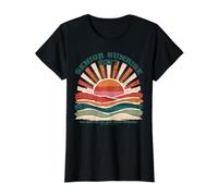 Senior Sunrise 2027 Christian Teen Faith Sus misericordias Son Nuevas Camiseta gráfica económica, Mujer, Negro, M
