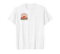 Senior Sunrise 2027 Vintage Boho Sunrise Varsity Clase de 27 Camiseta gráfica económica, Hombre, Blanco, L