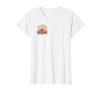 Senior Sunrise 2027 Vintage Boho Sunrise Varsity Clase de 27 Camiseta gráfica económica, Mujer, Blanco, XL