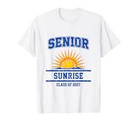 Senior Sunrise Class of 2027 Graduación Sunset Vintage Camiseta