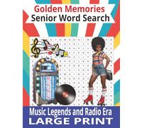 Senior Word Search Music Legends & Radio Era: Word searches with easy to read print for seniors about music legends, classic songs, old time radio, ... gift for vacations, holidays and free time