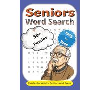 Seniors Word Search: Easy-to-Read Puzzles with Feel-Good Themes for Seniors | Enjoyable Word Searches for Older Adults Featuring Uplifting Topics