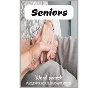 Seniors Word Search Puzzle Book: Word Searches with Easy to Read Print about Seniors | 6x9 inches, 110 pages | 50+ puzzles ... Gift for Vacations, Holidays and Free Times