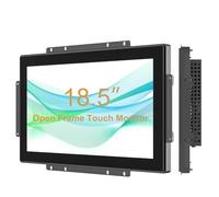 Senisway Monitor táctil de Marco Abierto de 18.5 Pulgadas La Superficie es IP65 a Prueba de Agua 1280 x 800 a 60 Hz TFT LCD IK08 Monitor Industrial de Marco Abierto Toque Capacitivo de 10 Dedos