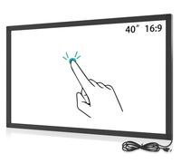 Senisway Superposición táctil multitáctil de 10 puntos IR Touch Sreen de 40 pulgadas, marco táctil infrarrojo interactivo, sin controlador con interfaz USB