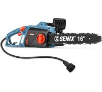 SENIX CSE12-M - Motosierra eléctrica (12 A, Barra y Cadena de 16 Pulgadas, Color Azul