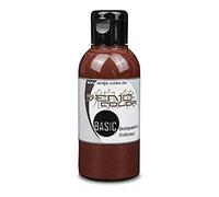 Senjo Color Basic Bodypainting I Face & Body Color I Cosméticos, dermatológicamente probados I Carnaval, Mardi Gras I 75 ml I rojo-marrón