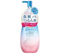 Senka Beauty Clear Oil Maquillaje Remover - Aceite limpiador profundo suave para maquillaje resistente al agua, purificación de poros, fórmula hidratante, para todos los tipos de piel, 200 ml