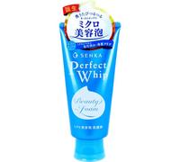 Senka Perfect Whip 120g, Espuma limpiadora facial hidratante, enriquecida con seda y ácido hialurónico, Made in Japan.