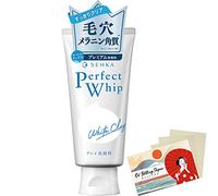 Senka Perfect Whip White Clay n Facial Ｗash - 120g Blotting Paper Set