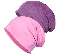 Senker Paquete de 2 Gorros de Algodón Holgados, Gorros de Quimioterapia para Mujeres Y Hombres