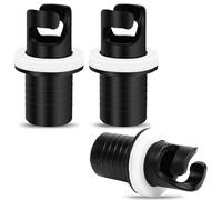 SENLINLIN 3 Adaptadores de Válvula para Inflado, Conectores de Bomba de Aire para Bote Inflable, Sup y Kayak, Accesorios Resistentes y Antifugas para Válvulas de Aire