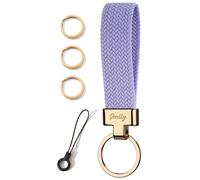 SENLLY Llavero para Coche, Minimalista Llavero Elástico, Cordón para Car Key Fob