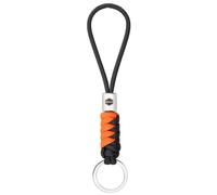 SENLLY Llavero para Llaves, Teléfono Móvil, Cartera, Diseño Trenzado de Paracord Cordón con Herrajes de Acero Inoxidable