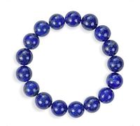 SENLLY Pure Lapis - Natural Lapis Lazuli Beaded Bracelet, Handmade 10mm Gemstone Jewelry for Insight, Wisdom & Calm Clarity