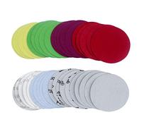 Senmai Tools Disco de lijado de 125 mm Grano P 2000 2500 3000 4000 5000 7000 8000 10000 Discos de gancho y bucle, 40 almohadillas de papel para Lijadora orbital,lijadoras excéntricas Papel De Lija