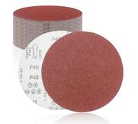 SenmaiTools 30 Piezas Discos de Lija 250 mm Papel de Lija 6 x Grano 40 60 80 120 180 Discos Abrasivos Adecuado para Lijadora en Seco Lijadora Giraffe