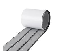 SenMore 240x17cmm,Gris - Suelo de Barco Antideslizante, Hoja de Espuma EVA de Imitación de Teca para Barcos,Marina, Yate, Decoración de Suelos de Yates