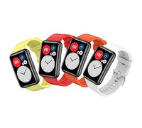 SenMore 4 Correas Compatibles con Huawei Watch Fit Correa de Silicona Deportiva Accesorios de Reloj Inteligente para Huawei Watch Fit/SE/New/Elegant Pulsera de Repuesto